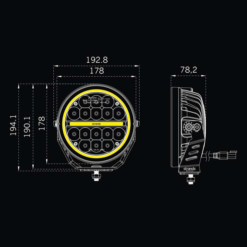 Strands Siberia XP 7" LED Extraljus – 5710 lm Xperience – i användning | Strands Lighting Division
