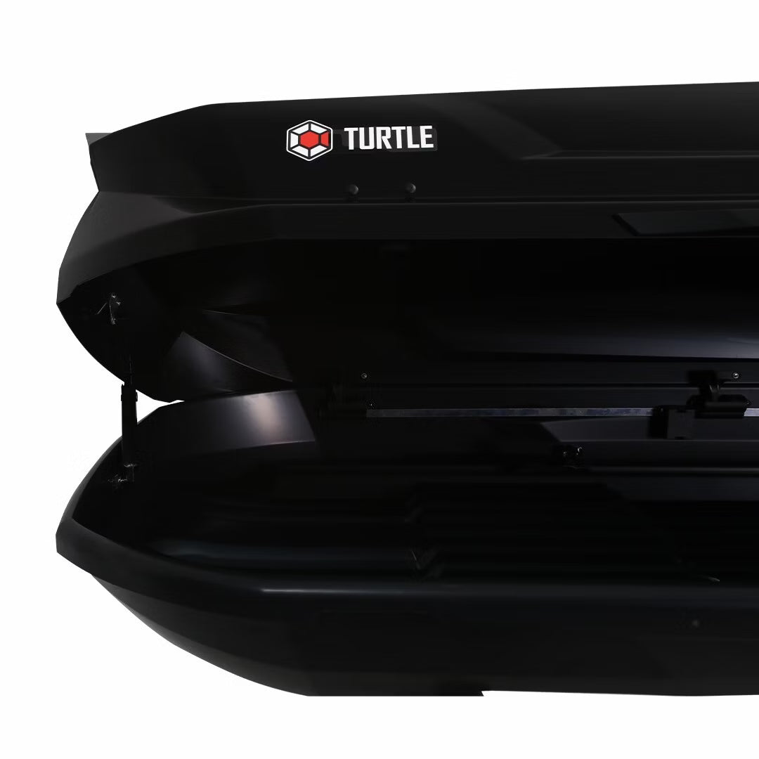 Takbox Turtle Tirol – 420 liter – Blanksvart – Aerodynamisk & säker – alternativ vy