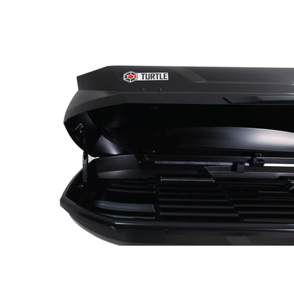 Takbox Turtle EVO Space 310 liter blanksvart – dubbelsidig öppning – alternativ vy – Lasta & Dra > Takboxar