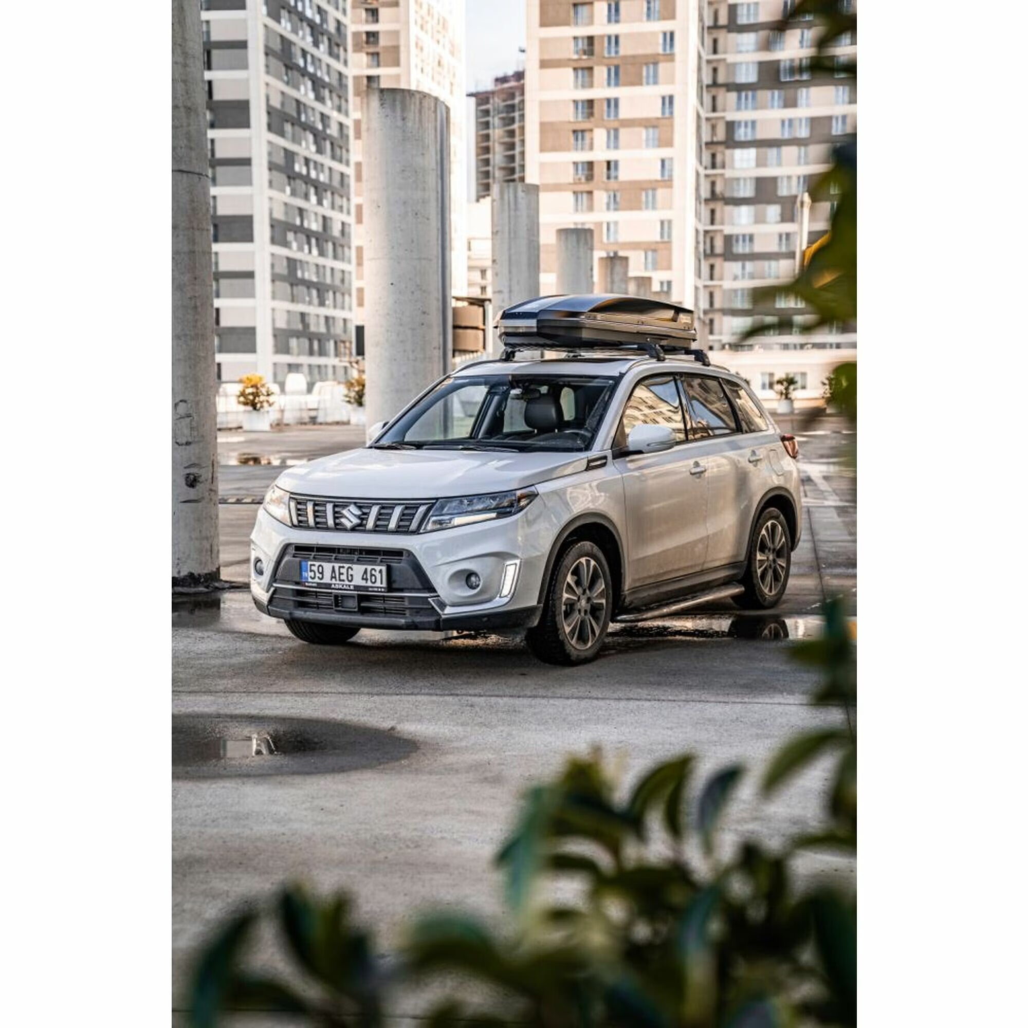 Takbox Turtle EVO Space 310 liter blanksvart – dubbelsidig öppning – bild 7 – Lasta & Dra > Takboxar