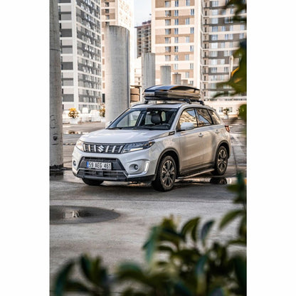 Takbox Turtle EVO Space 310 liter blanksvart – dubbelsidig öppning – bild 7 – Lasta & Dra > Takboxar