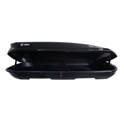 Takbox Turtle Tirol – 420 liter – Blanksvart – Aerodynamisk & säker – användning