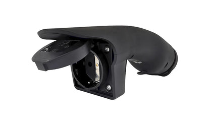 bild som visar användning av Adapter Typ 2 till Schuko 230 V 16A V2L Vehicle to Load – Evconnect – Evconnect