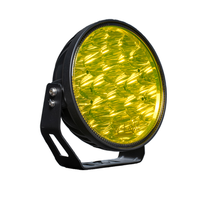 närbild på detaljer och material av W – Light Phoenix W9 DARK RAD5 – Yellow – W-Light