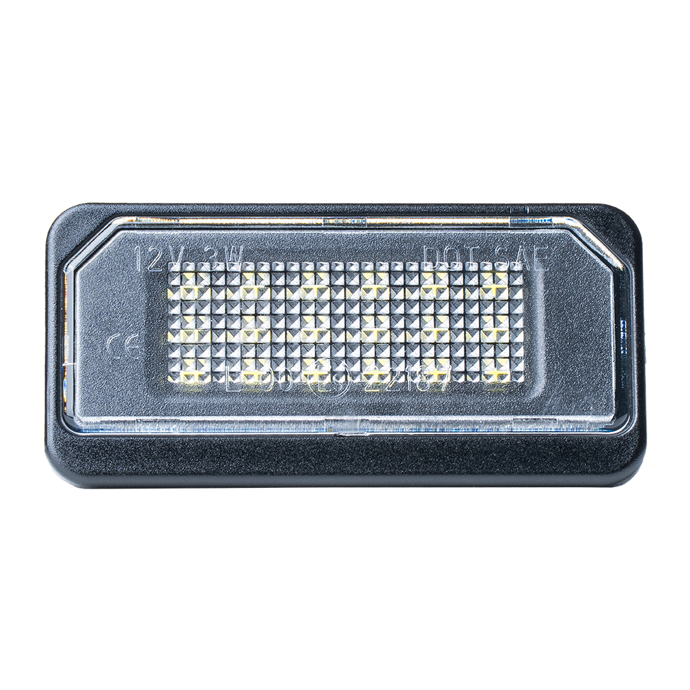 Skyltbelysning Tesla Model X & Model S – produktbild framifrån | Xenonkungen