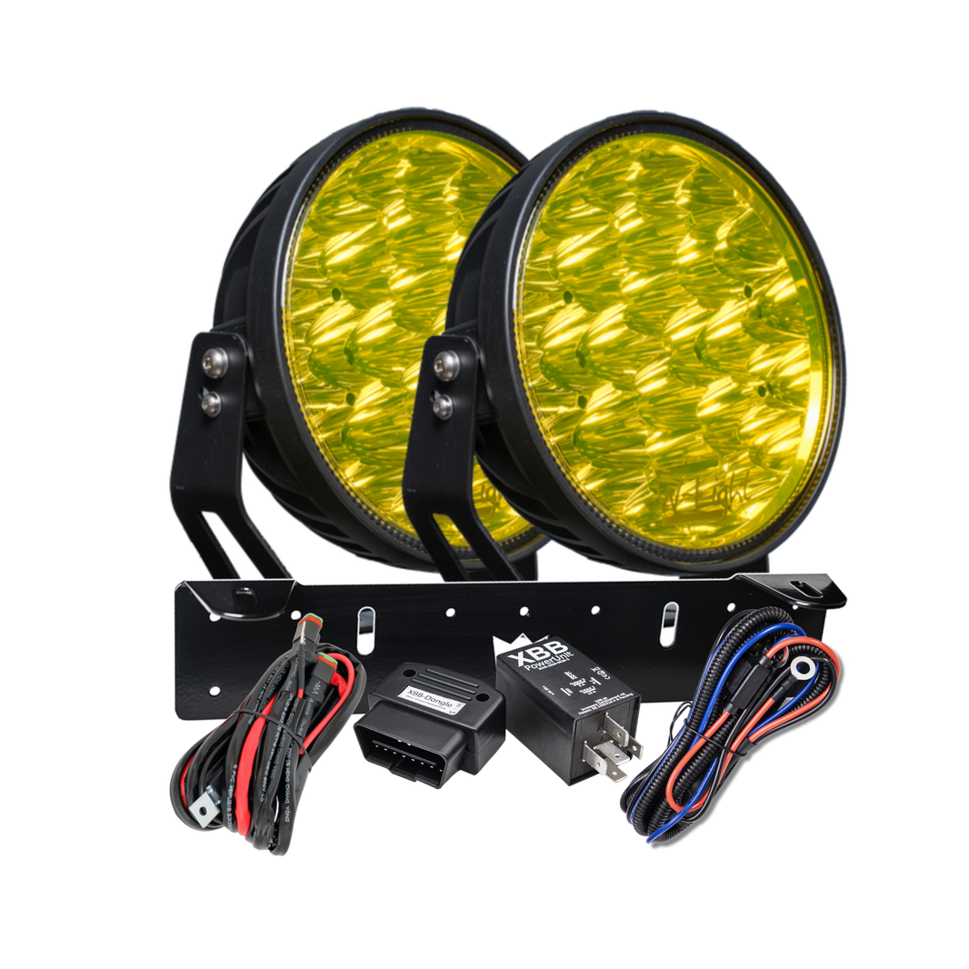 W – Light Phoenix W9 DARK RAD2 – Yellow – produktbild framifrån | W-Light