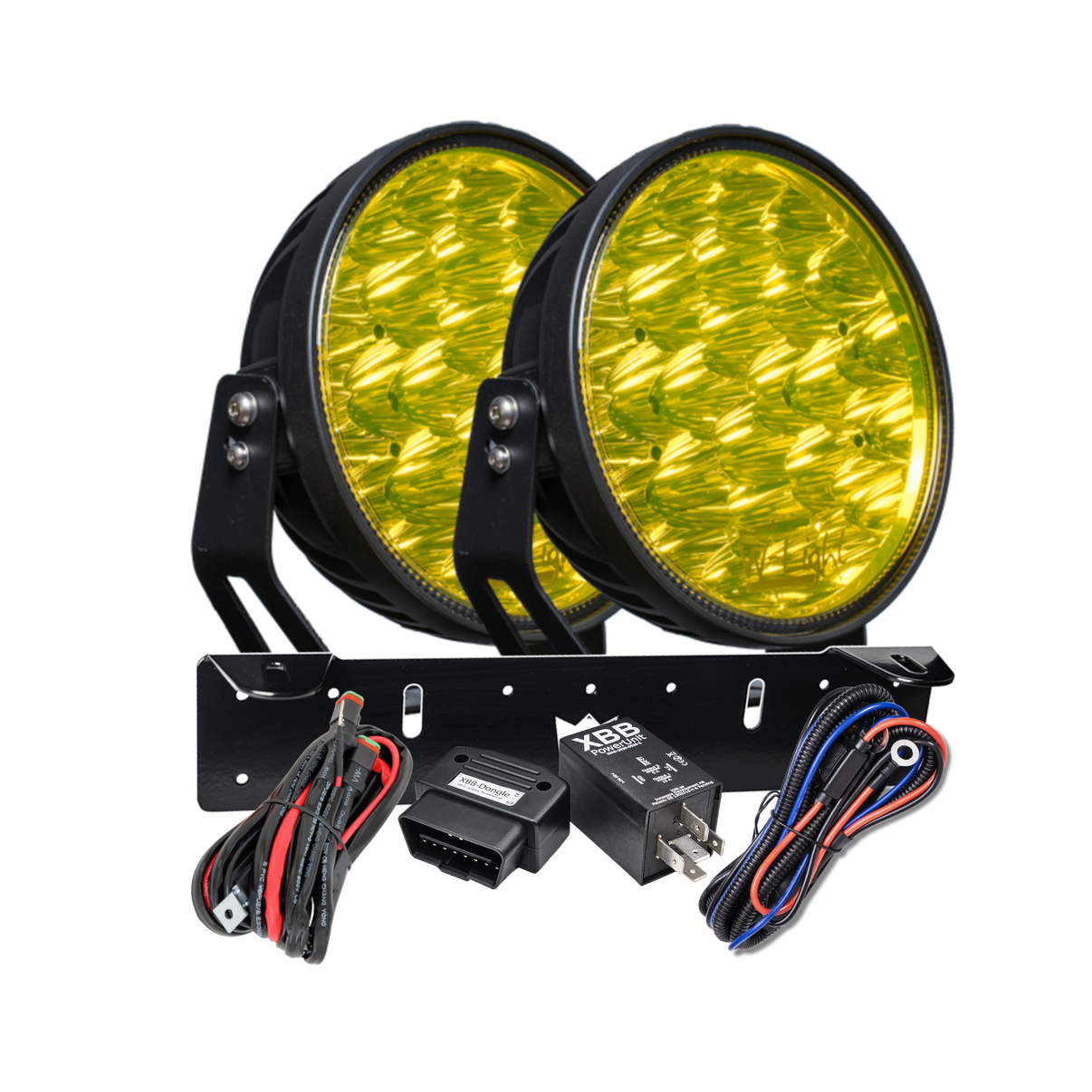 W – Light Phoenix W9 DARK RAD2 – Yellow – produktbild framifrån | W-Light