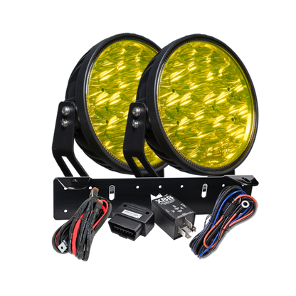 W – Light Phoenix W9 DARK RAD2 – Yellow – produktbild framifrån | W-Light