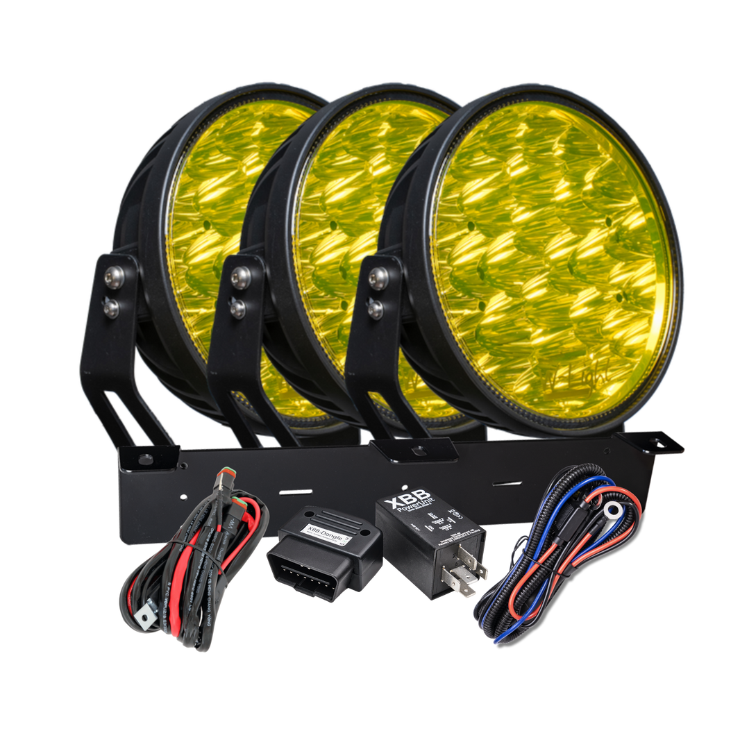 W – Light Phoenix W9 DARK RAD3 – Yellow – produktbild framifrån | W-Light