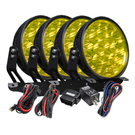 W – Light Phoenix W9 DARK RAD4 – Yellow – produktbild framifrån | W-Light