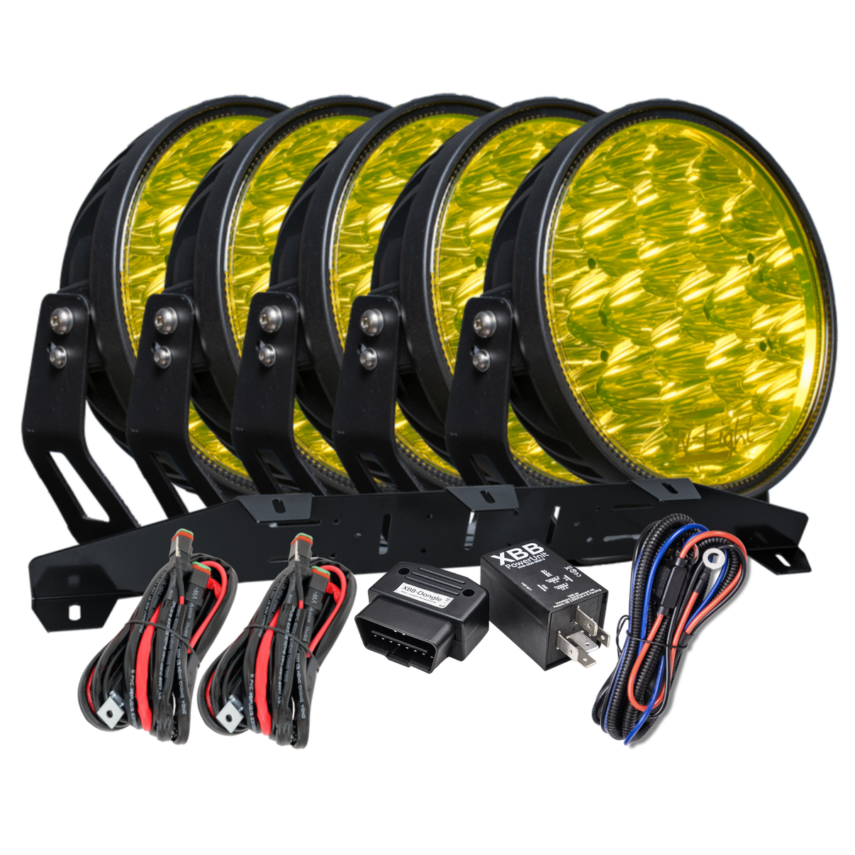 produktbild framifrån visande W – Light Phoenix W9 DARK RAD5 – Yellow – W-Light