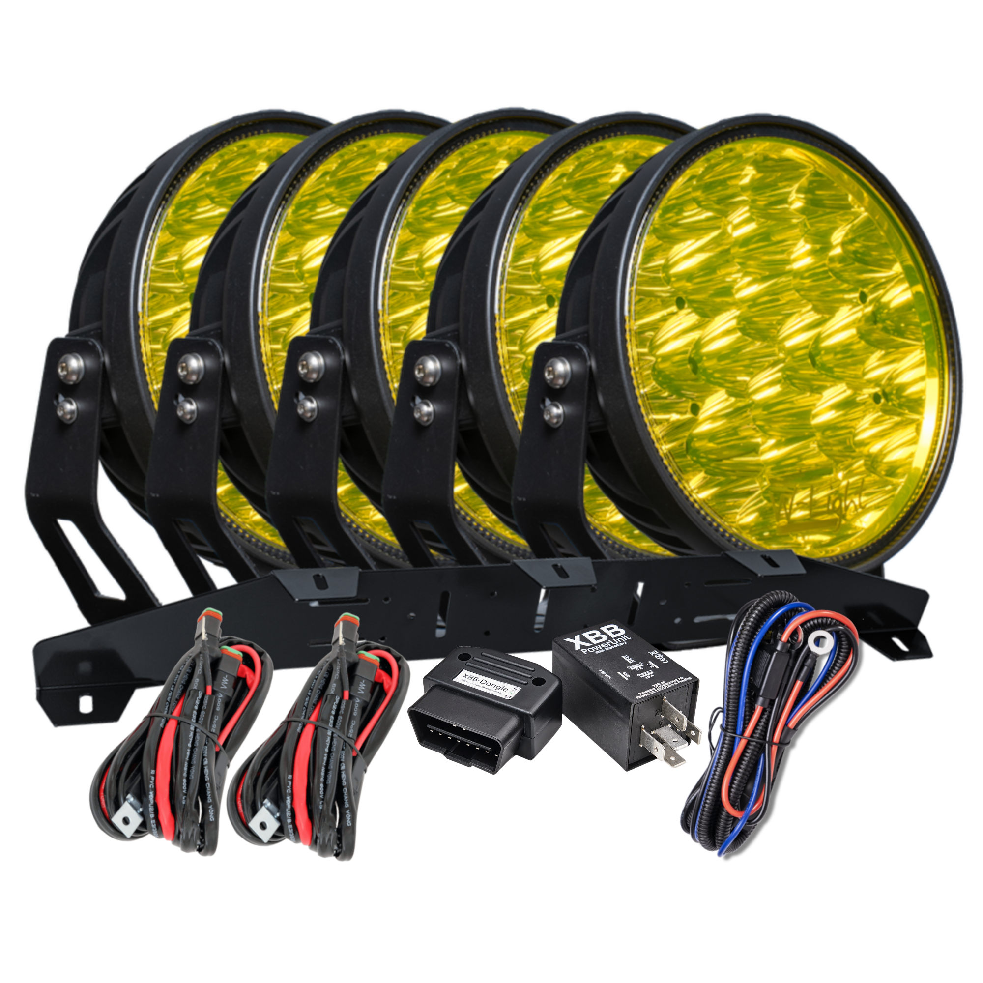 produktbild framifrån visande W – Light Phoenix W9 DARK RAD5 – Yellow – W-Light