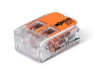 Wago 221 – 412 Splicing connector with levers – 2 – conductor – produktbild framifrån | Wago