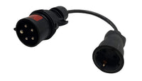 Adapter CEE 3-fas 16A till Schuko 230V för 1-fas laddkabel - Carlevel AB - Fordon och delar > Fordonstillbehör