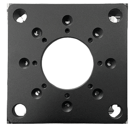 Adapterplatta 160 c/c 200x200 mm stål till stålfundament till laddbox – Fordonstillbehör från S-Line