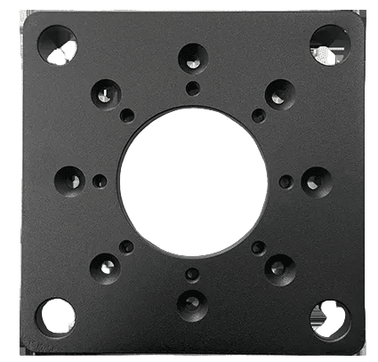 Adapterplatta 160 c/c 200x200 mm stål till stålfundament till laddbox - Carlevel AB - Fordon och delar > Fordonstillbehör