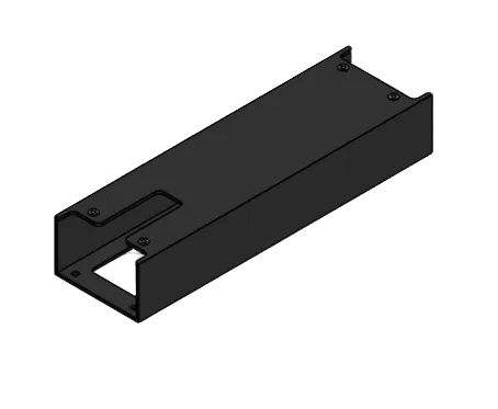 Adapterprofil S-Line Base – Zaptec Pro 120×120 mm – 2-pack – produktbild framifrån | S-Line