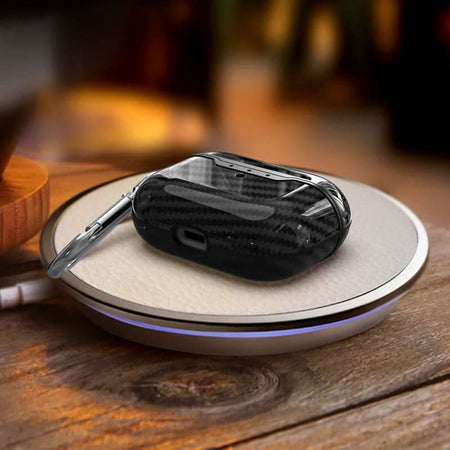 AirPods Pro Fodral Kolfiber – Glansig Finish Skyddsskal – Fordonstillbehör från Carlevel