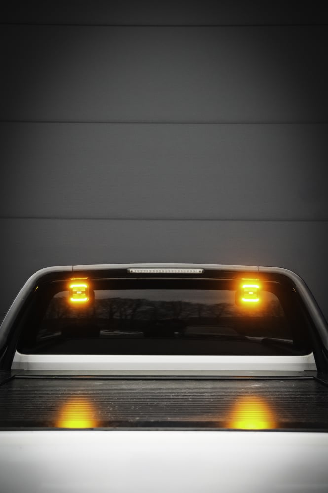 Arbetsljus SQR 3” 3500lm Flood Double Flash, OZZ Lights - Carlevel AB - Fordon och delar > Fordonsdelar > Belysning