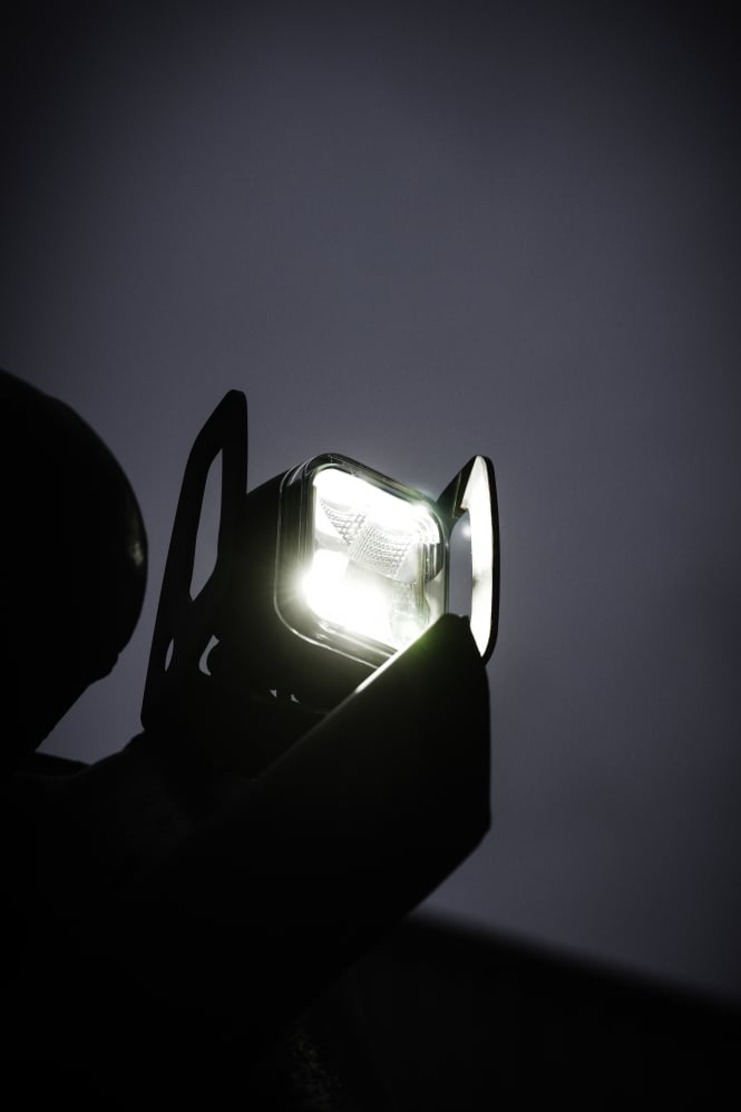 Arbetsljus SQR 3” 3500lm Flood Double Flash, OZZ Lights - Carlevel AB - Fordon och delar > Fordonsdelar > Belysning