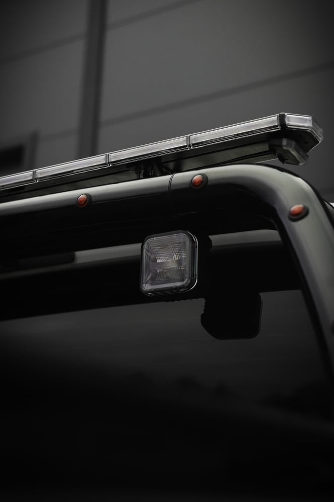 Arbetsljus SQR 3” 3500lm Flood Double Flash, OZZ Lights - Carlevel AB - Fordon och delar > Fordonsdelar > Belysning