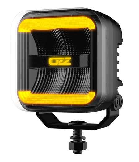 Arbetsljus SQR 3” 3500lm Flood Double Flash, OZZ Lights - Carlevel AB - Fordon och delar > Fordonsdelar > Belysning