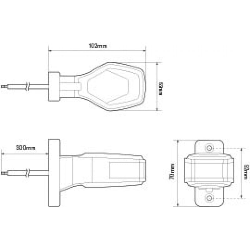 Armlampa kort 1009LR (2 – Pack) - Carlevel AB - Fordon och delar > Fordonsdelar > Belysning