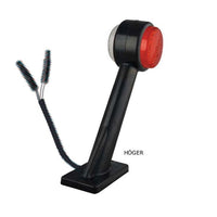 Armlampa LED Röd/Vit Höger 2PIN (Lång) - Carlevel AB - Fordon och delar > Fordonsdelar > Belysning