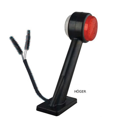 Armlampa LED Röd/Vit Höger 2PIN (Lång) - Carlevel AB - Fordon och delar > Fordonsdelar > Belysning
