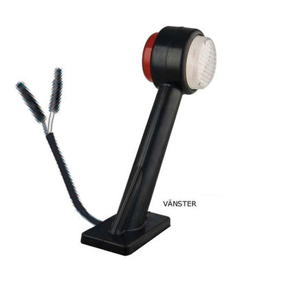 Armlampa LED Röd/Vit Vänster 2PIN (Lång) - Carlevel AB - Fordon och delar > Fordonsdelar > Belysning