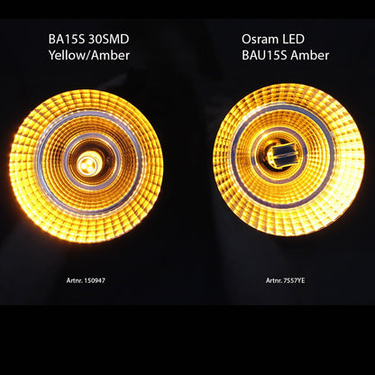 BA15S – 1156 30SMD 12 – 24V Gul/Amber - Carlevel AB - Fordon och delar > Fordonstillbehör