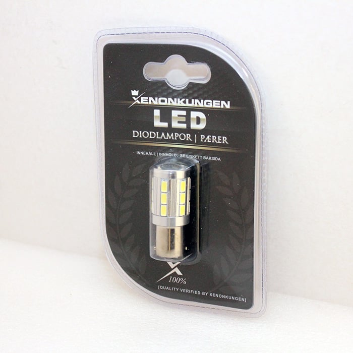 BA15S – 1156 Canbus LED 21SMD Vit - Carlevel AB - Fordon och delar > Fordonsdelar > Belysning