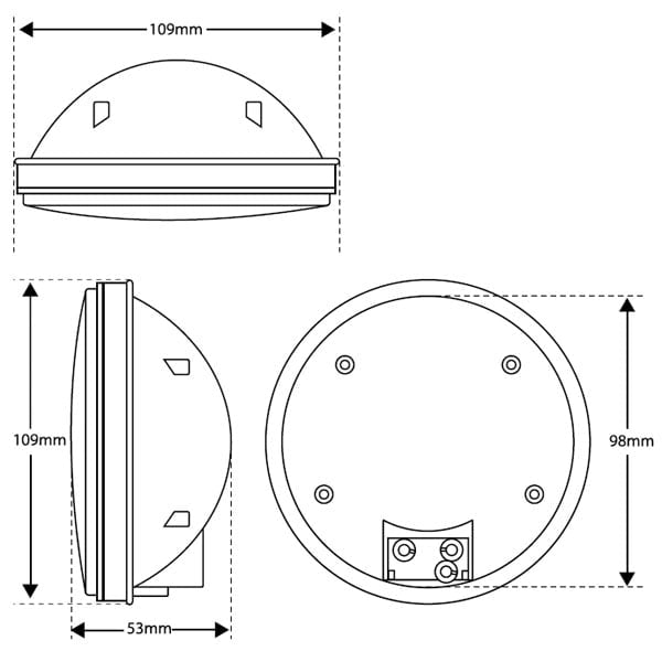 Backlampa 110WME Vit - Carlevel AB - Fordon och delar > Fordonsdelar > Belysning