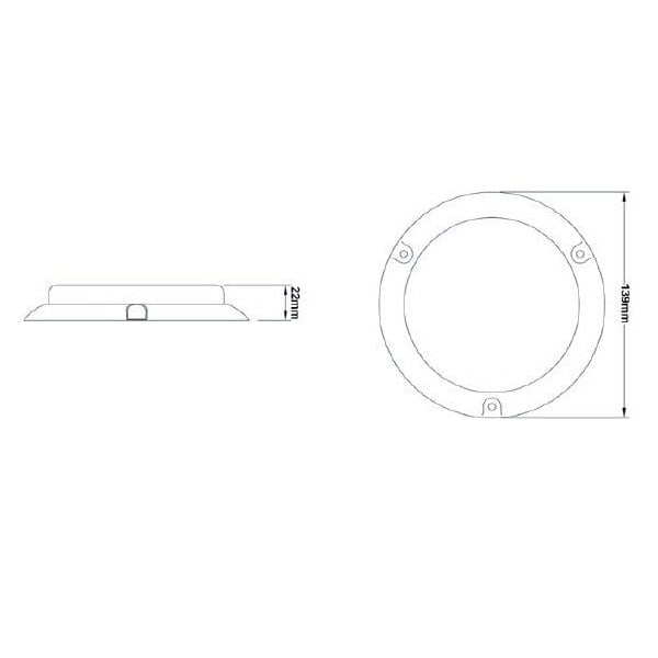 Backlampa 145WME Vit - Carlevel AB - Fordon och delar > Fordonsdelar > Belysning