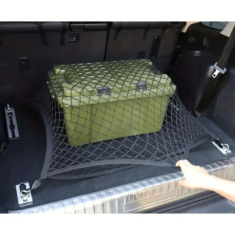 Bagagenät för bil – Håll ordning i bagageutrymmet med slitstarkt och flexibelt förvaringsnät - Carlevel - 