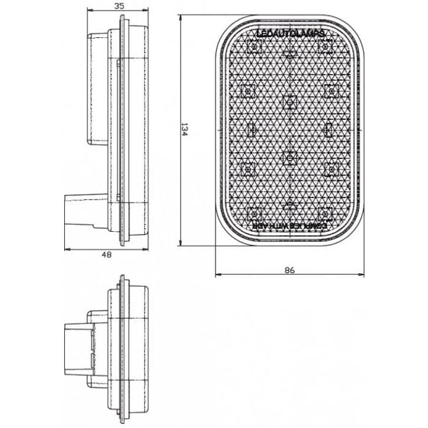 Baklampa 130RME Röd - Carlevel AB - Fordon och delar > Fordonsdelar > Belysning > Bakljus