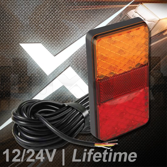 Baklampa 150ARME10 – 10m kabel – 12/24V - Carlevel AB - Fordon och delar > Fordonsdelar > Belysning > Bakljus