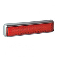 Baklampa 200mm Röd – Chrome - Carlevel AB - Fordon och delar > Fordonsdelar > Belysning > Bakljus