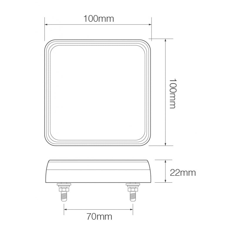 Baklampor 101BAR2 12V – 2 – pack - Carlevel AB - Fordon och delar > Fordonsdelar > Belysning > Bakljus
