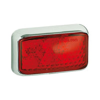Bakmarkering 4LED Röd Chrome - Carlevel AB - Fordon och delar > Fordonsdelar > Belysning