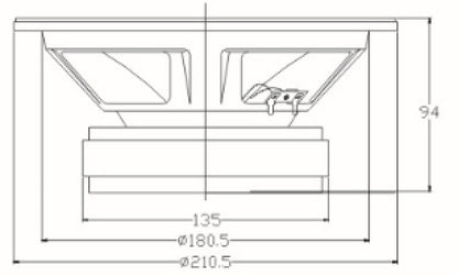 Baselement 8" 150W Vibe – Mid/bas hög känslighet bil HiFi – närbild detaljer | vibe
