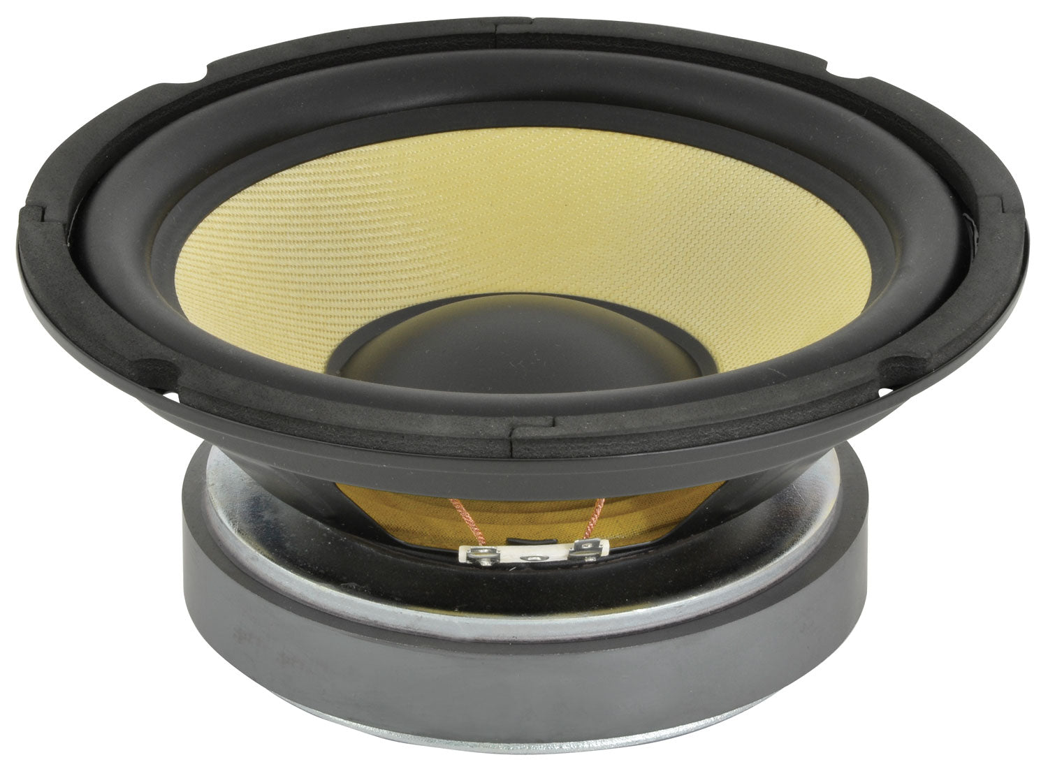 Baselement 8 tum 250W QTX – Kevlarkon ventilerad magnet bilhifi HiFi – produktbild framifrån | QTX