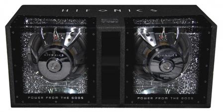 Baslåda 2x12" 1000 W RMS Dual 4 Ohm – HiFonics ZEUS Bandpass - Carlevel AB - Fordon och delar > Fordonstillbehör