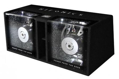 Baslåda 2x12" 1000 W RMS Dual 4 Ohm – HiFonics ZEUS Bandpass - Carlevel AB - Fordon och delar > Fordonstillbehör