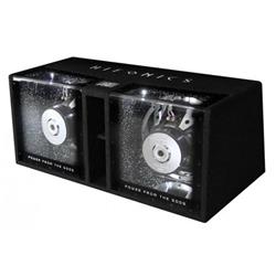 Baslåda 2x12" 1000W RMS Dual 4 Ohm – HiFonics ZEUS Bandpass – produktbild framifrån | HiFonics ZEUS Bandpass-Systems