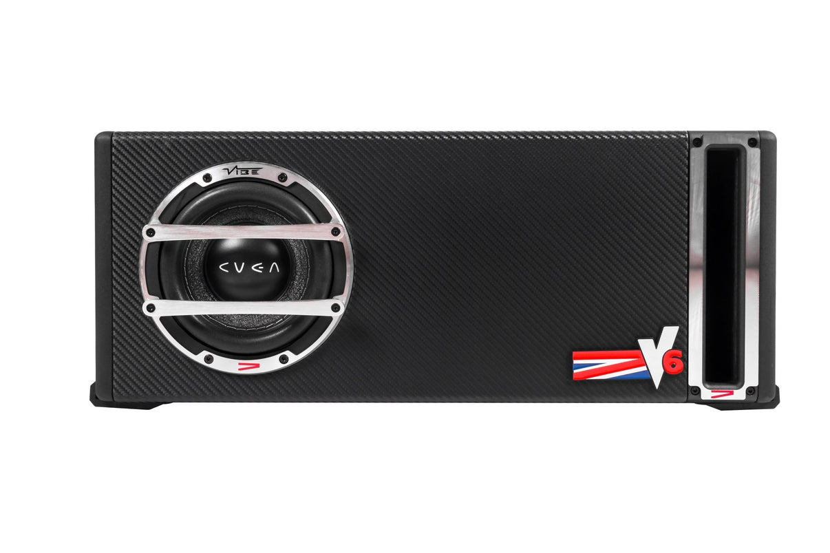 Baslåda 6,5" passiv 150W RMS – Dual 2 Ohm Vibe – närbild detaljer | vibe