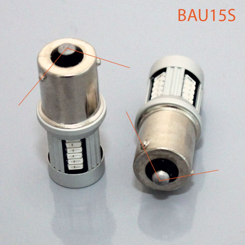 BAU15S – 7057 Led 30smd 12 – 24v Amber - Carlevel AB - Fordon och delar > Fordonsdelar > Belysning