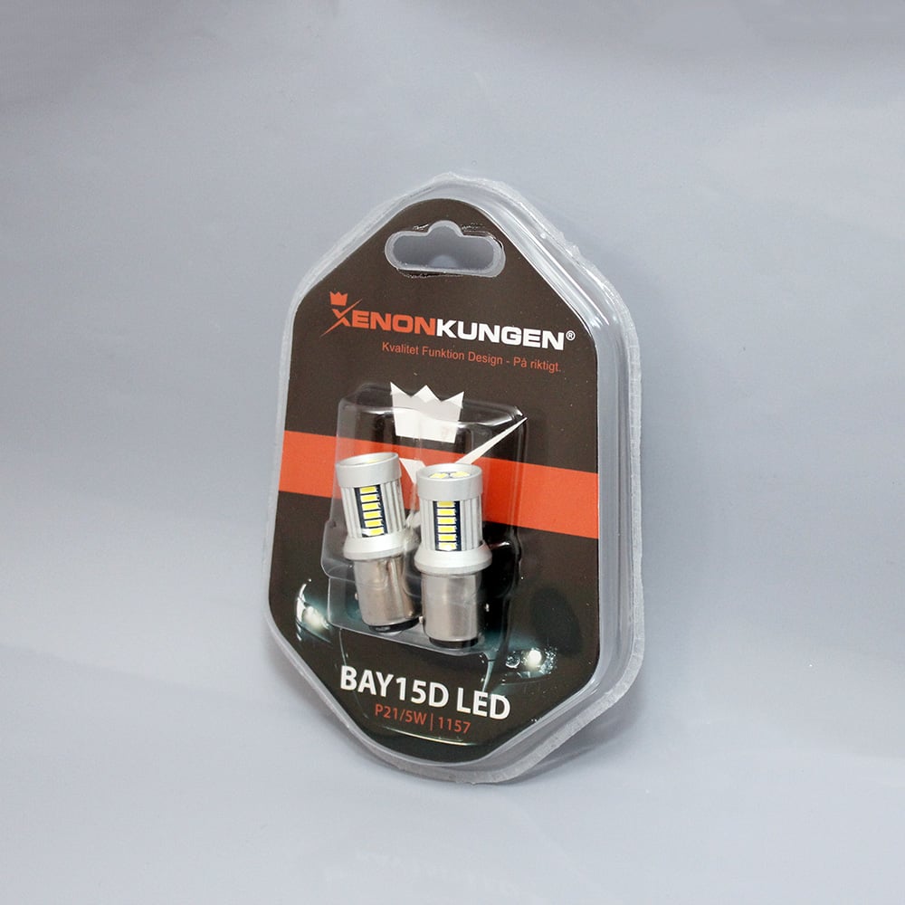 BAY15D – 1157 30SMD 12 – 24V Vit/Vit - Carlevel AB - Fordon och delar > Fordonstillbehör