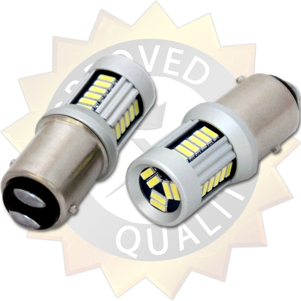 BAY15D – 1157 30SMD 12 – 24V Vit/Vit - Carlevel AB - Fordon och delar > Fordonstillbehör