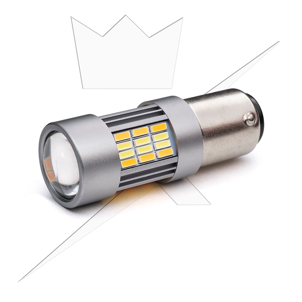 BAY15D – 1157 Switchback Vit/Amber - Carlevel AB - Fordon och delar > Fordonstillbehör